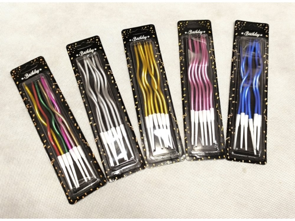 Candele intrecciate 6 pezzi