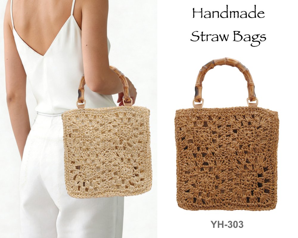 Borse di paglia fatte a mano YH-303
