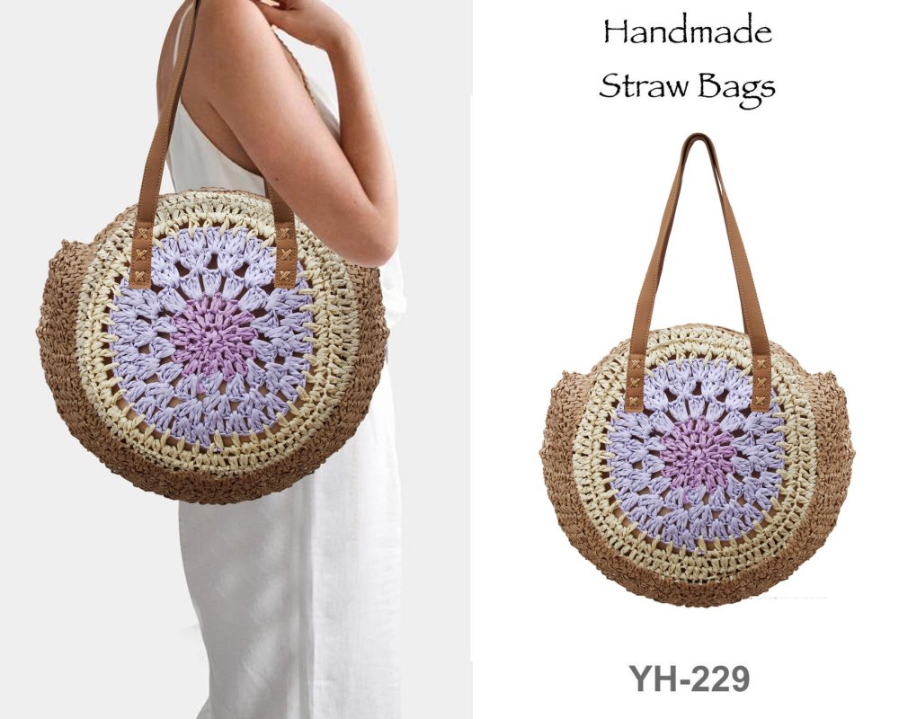 Borse di paglia fatte a mano YH-229