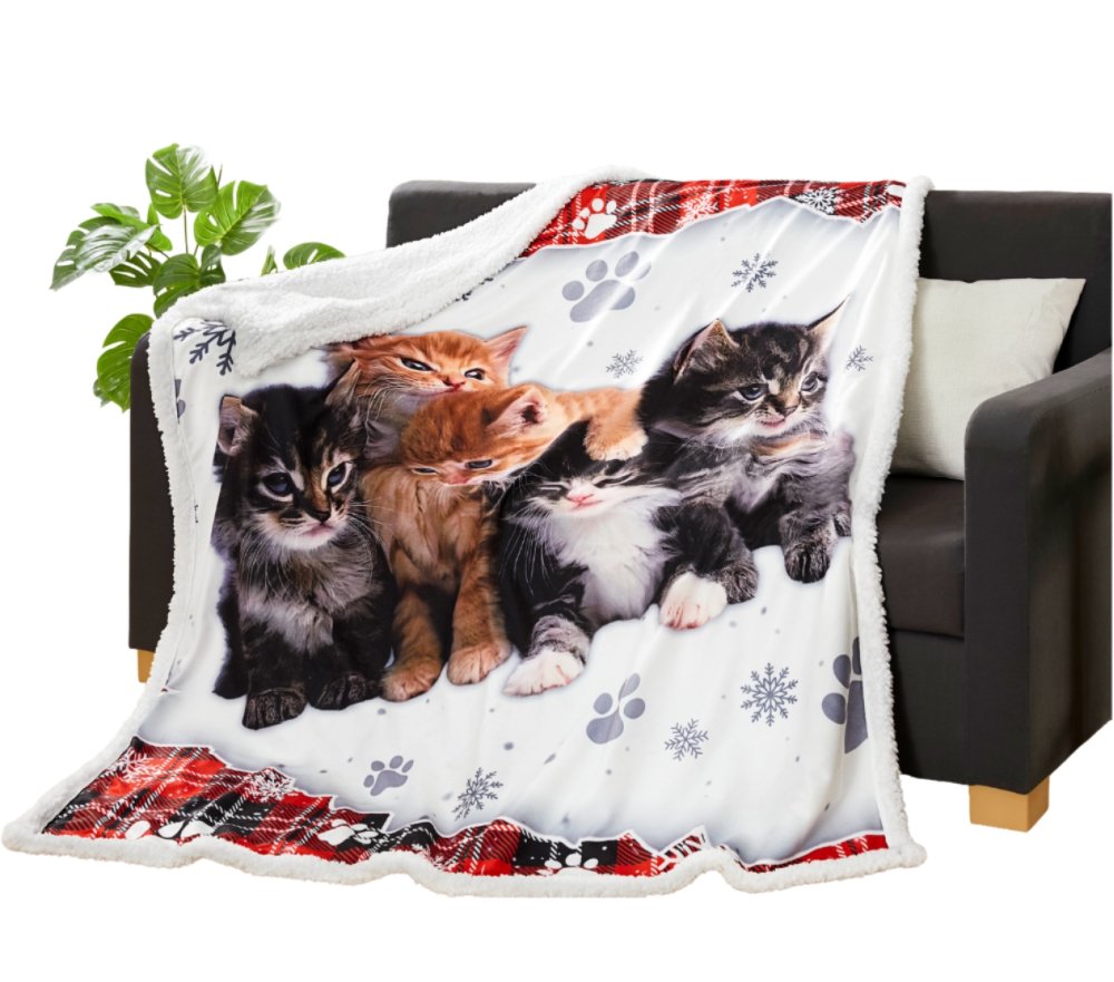 Coperta in pile “Cat Class” – 140 x 180 cm