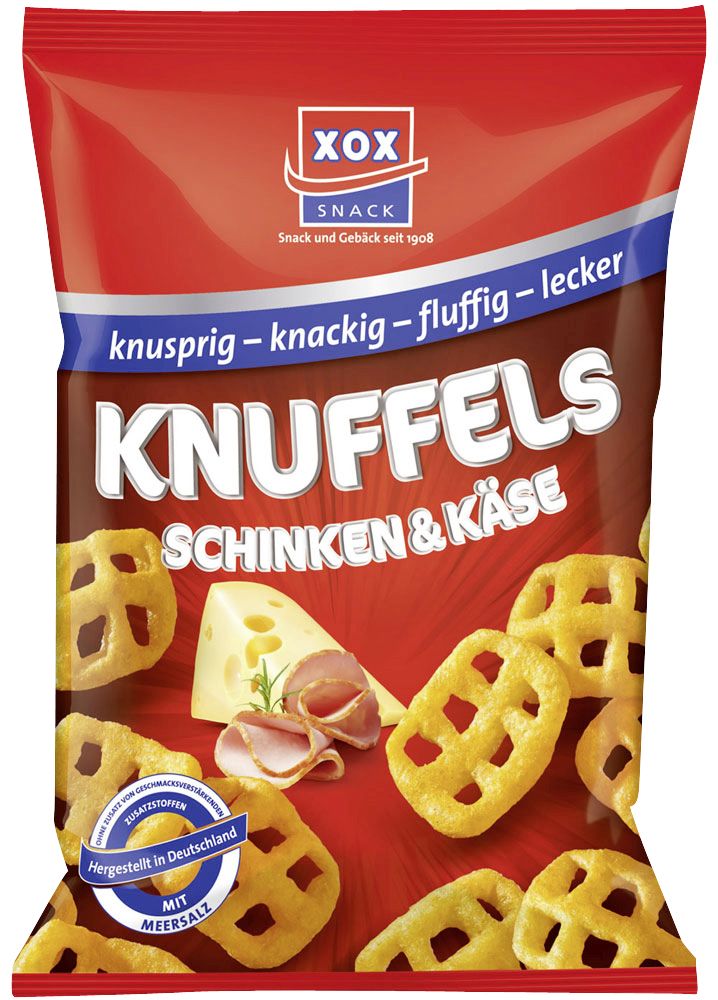 Prosciutto e formaggio Knuffels xox, confezione da