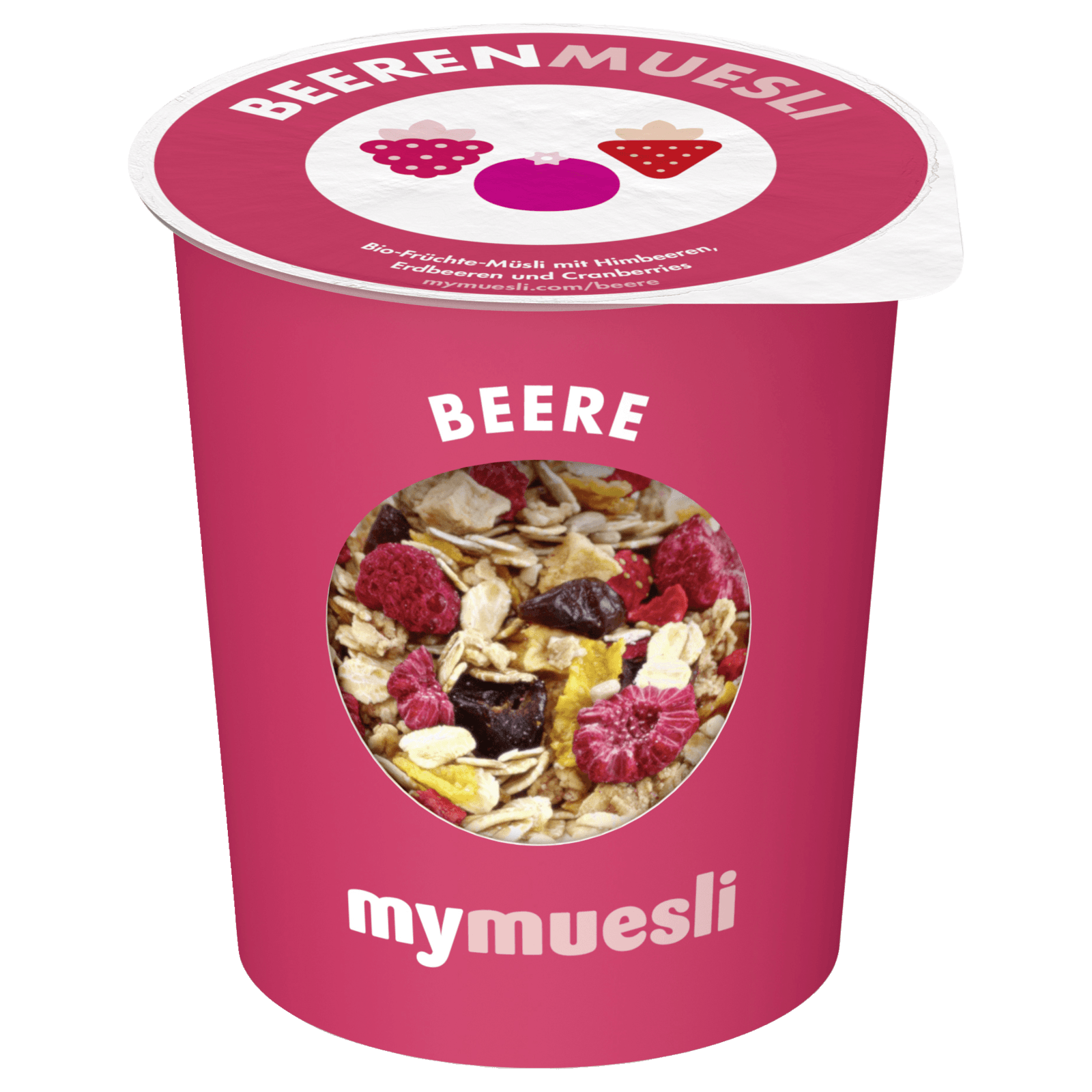 mymuesli 2go muesli ai frutti di bosco, tazza da 8