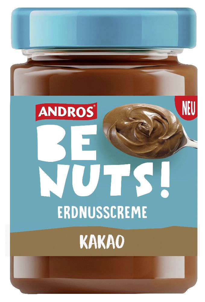 Andros Be Nuts, arachidi e cacao, barattolo da 335