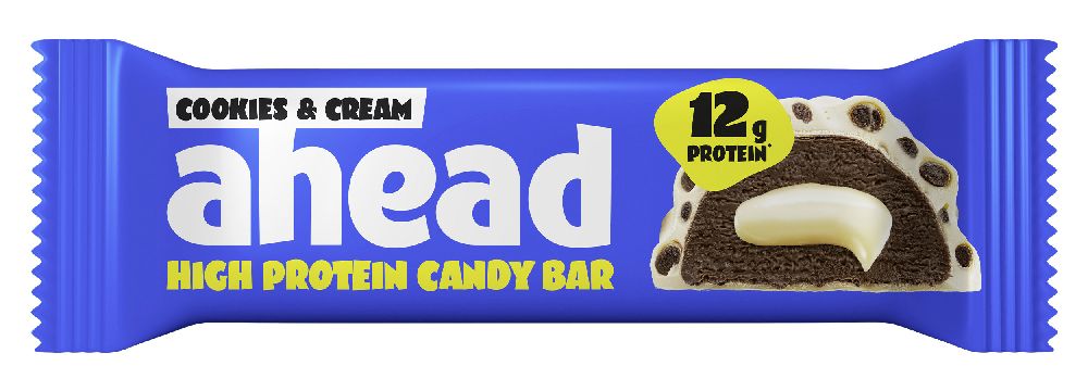 Barretta proteica Ahead Cookies & Cream, 45 g