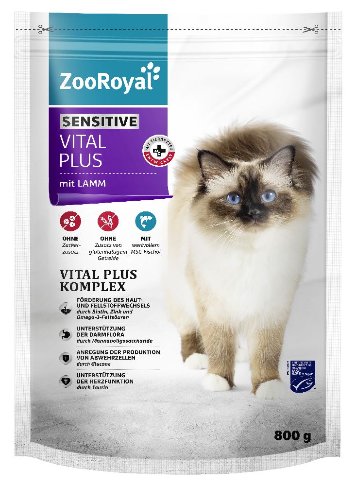 ZooRoyal Vital Plus Sensitive lambalihaga – 800 g