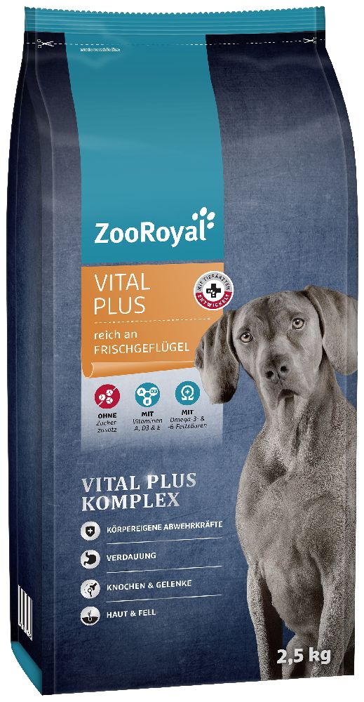 ZooRoyal Vital Plus kuivtoit, värske linnulihaga, 2,5 kg