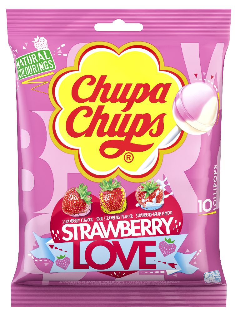 Amanti della fragola Chupa Chups, sacchetto da 120