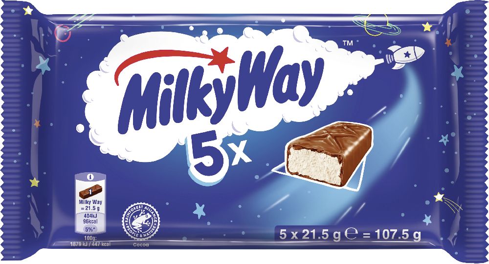 Marte Via Lattea, confezione da 5, 5x21,5 g